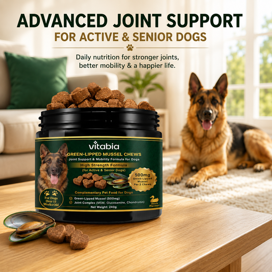 Green Lipped Mussel Dog Chews | Dog Joint Supplement MSM Glucosamine Chondroitin