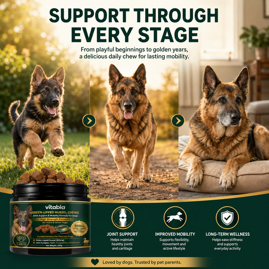 Green Lipped Mussel Dog Chews | Dog Joint Supplement MSM Glucosamine Chondroitin